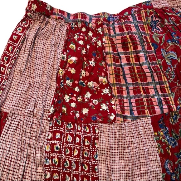 NEW Stonybrook Gauzy Boho Patchwork Maxi Skirt 3X Hippie Whimsigoth Fairy Goblin - Picture 5 of 8